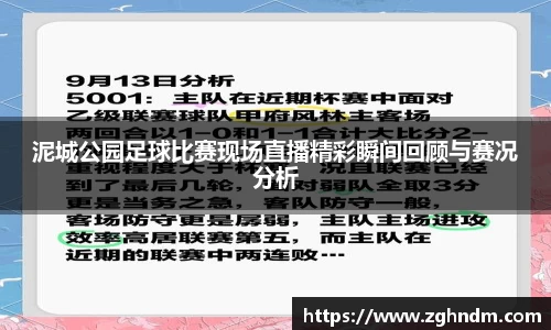 泥城公园足球比赛现场直播精彩瞬间回顾与赛况分析