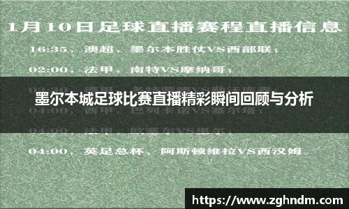 墨尔本城足球比赛直播精彩瞬间回顾与分析